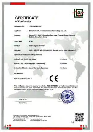 CE Marking Certificate