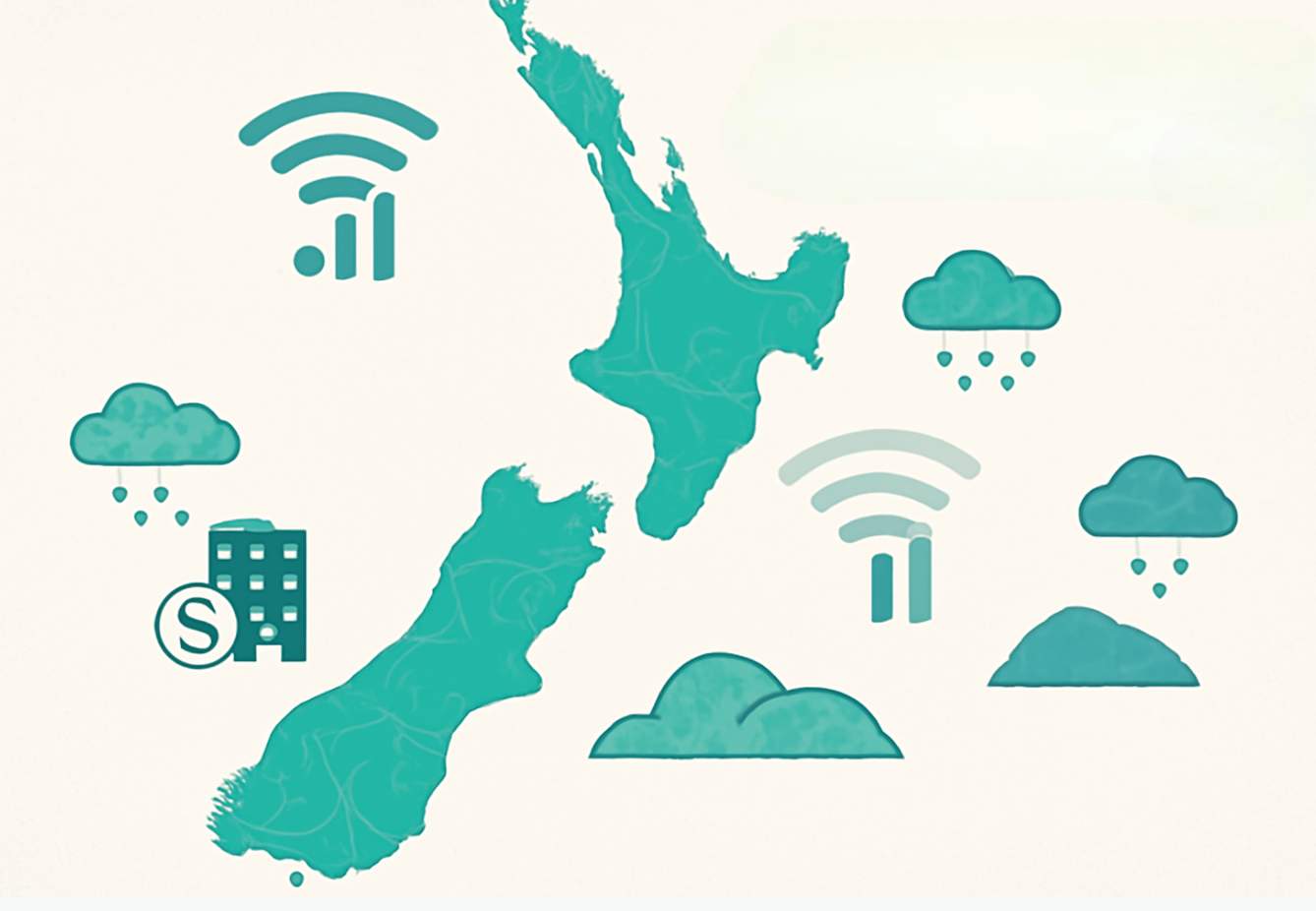 Illustration showing key causes of weak mobile signal, including thick walls, metal roofs, distance from cell towers, and interference from electronic devices.