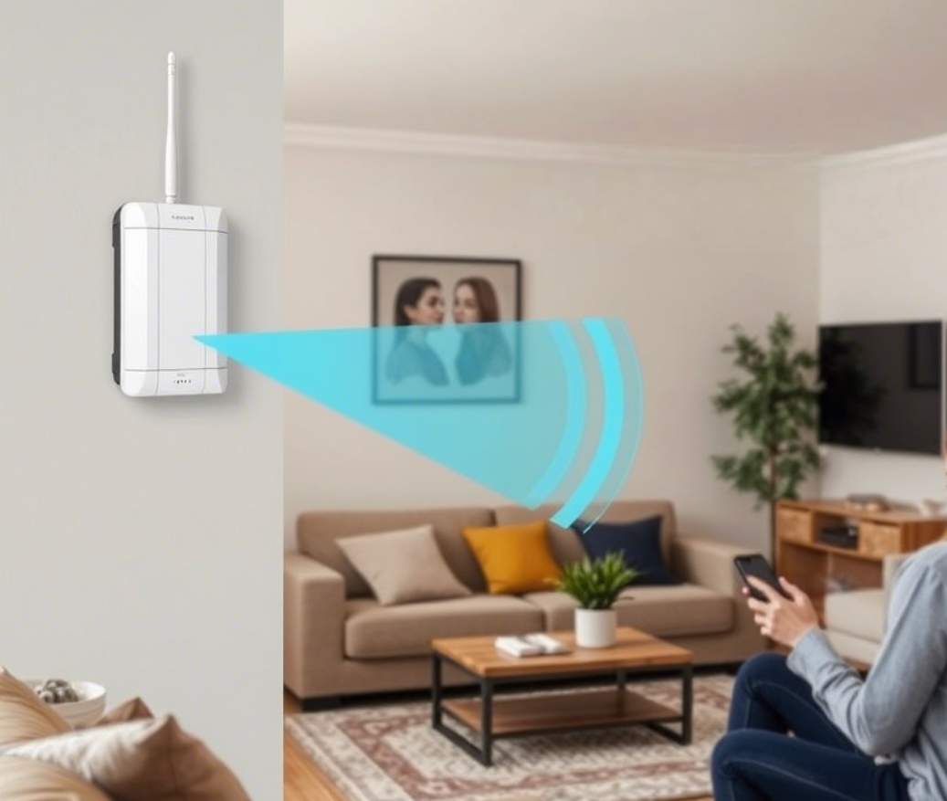 A reliable mobile signal booster unit displayed on a clean surface, representing trusted solutions from Mobile Boosters NZ.